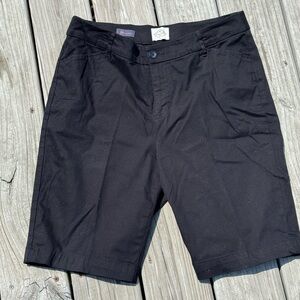 St. John's Bay Black Flat Front Shorts